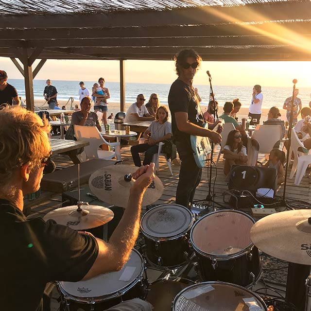 Concert sur la plage des Casernes à Seignosse