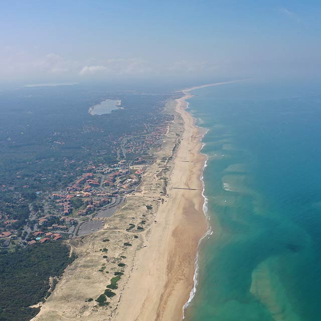 Vue aérienne Hossegor