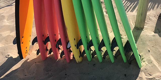 Location planche de surf en mousse à Seignosse près d'Hossegor